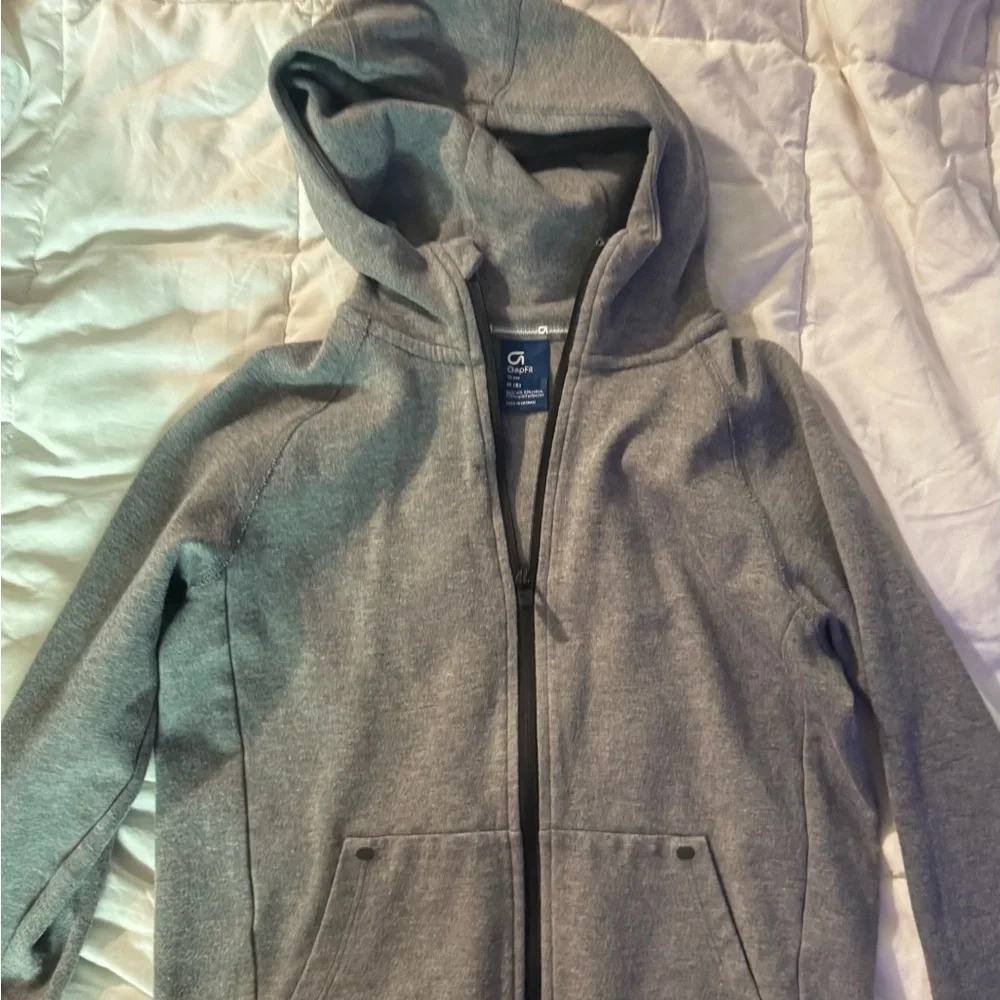GAP Boys Youth Gray Zip-Up Hoodie